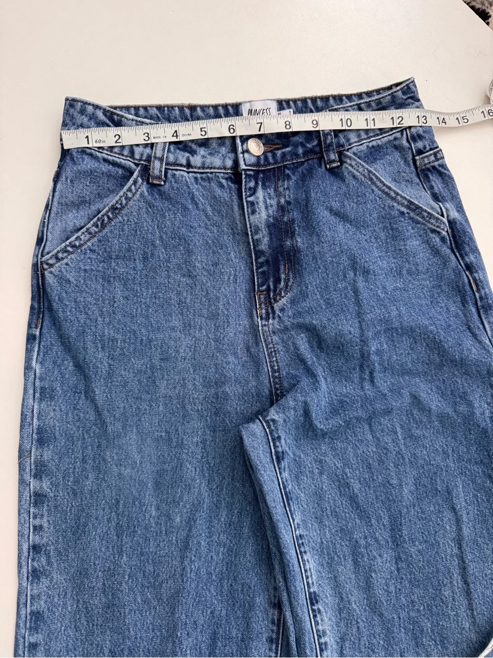 Princess Polly Wide Leg Carpenter Jeans Size AU 6 / US 2